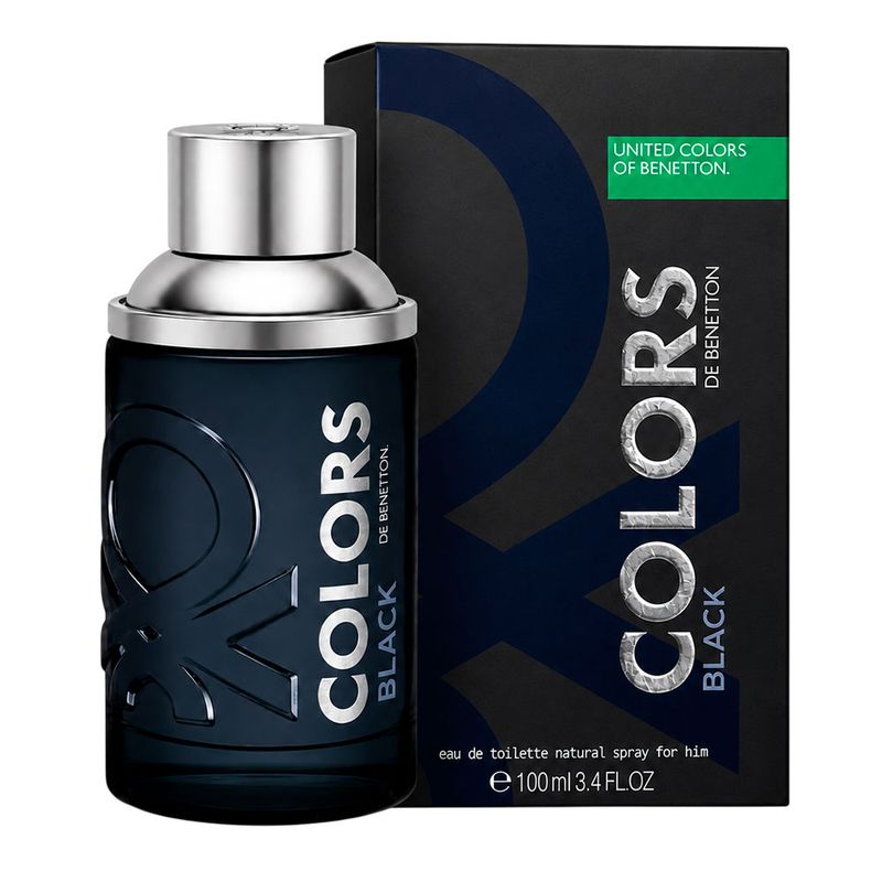 Perfume Masculino Benetton Colors Black Eau de Toilette 100ml