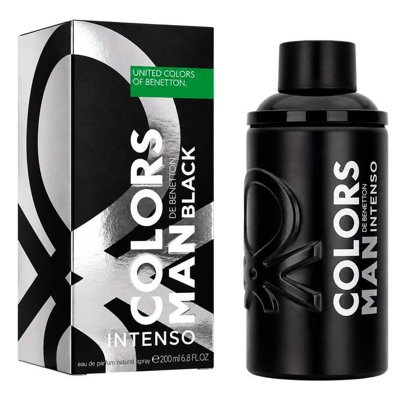 Perfume Masculino Benetton Colors Man Black Intenso Eau de Parfum 200ml
