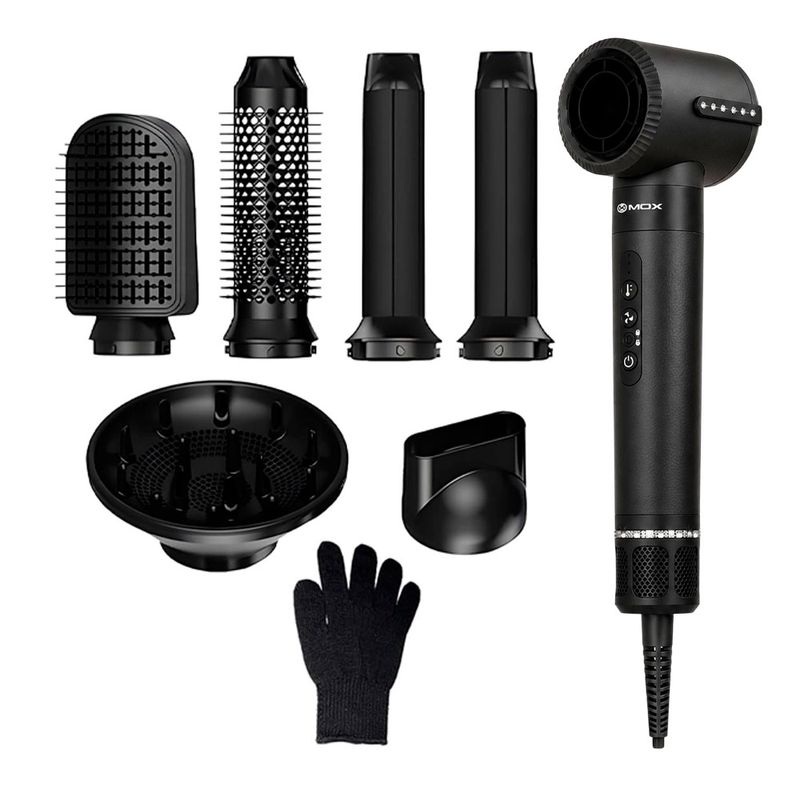 Secador Modelador  Mox Pro Hair Style MO-PH71 7 em 1 Preto 220V