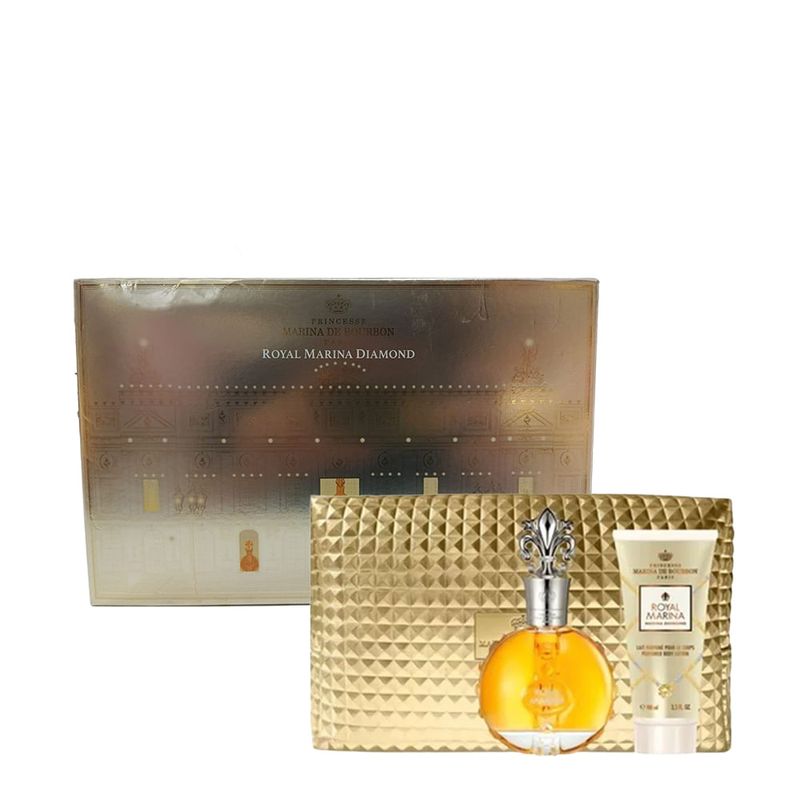 Kit Marina de Bourbon Royal Marina Diamond Eau de Parfum 100ml + Body Lotion 100ml + Nécessaire