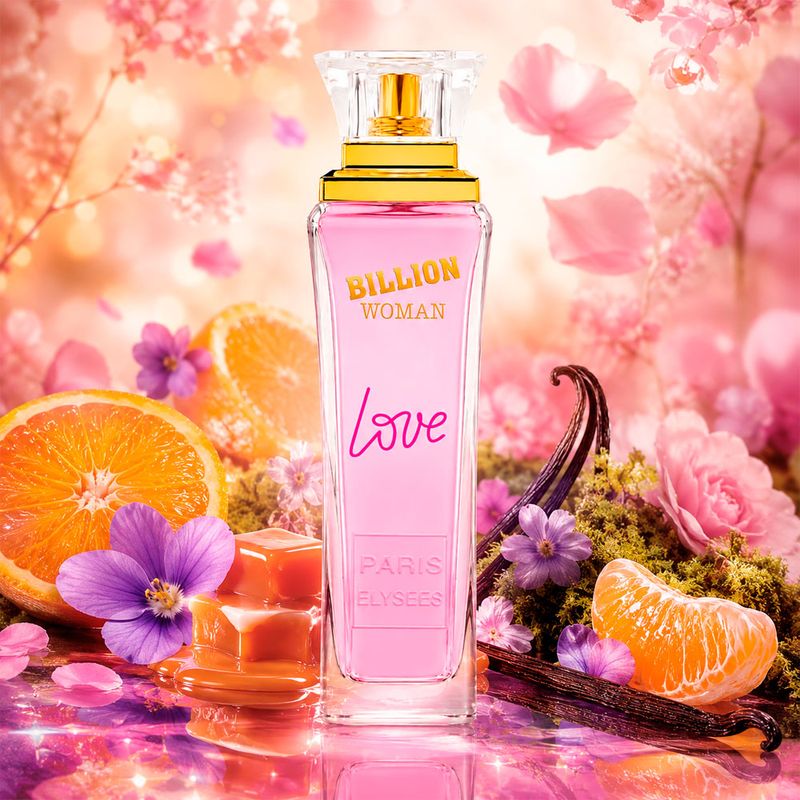 Perfume Feminino Paris Elysees Billion Woman Love Eau de Toilette 100ml