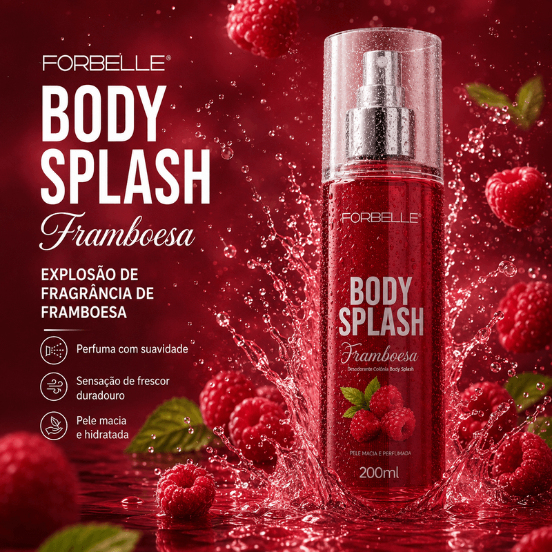 Body Splash 200ml - Forbelle Framboesa