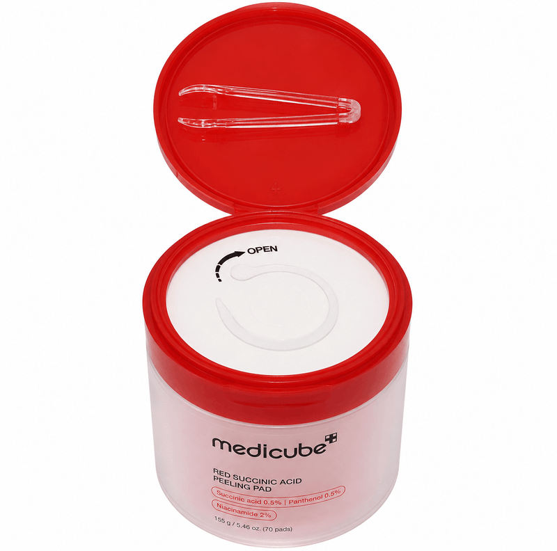 Pads Esfoliantes 155g - Medicube Red Succinic Acid Panthenol Pads