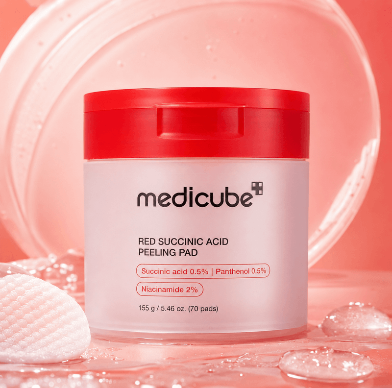 Pads Esfoliantes 155g - Medicube Red Succinic Acid Panthenol Pads