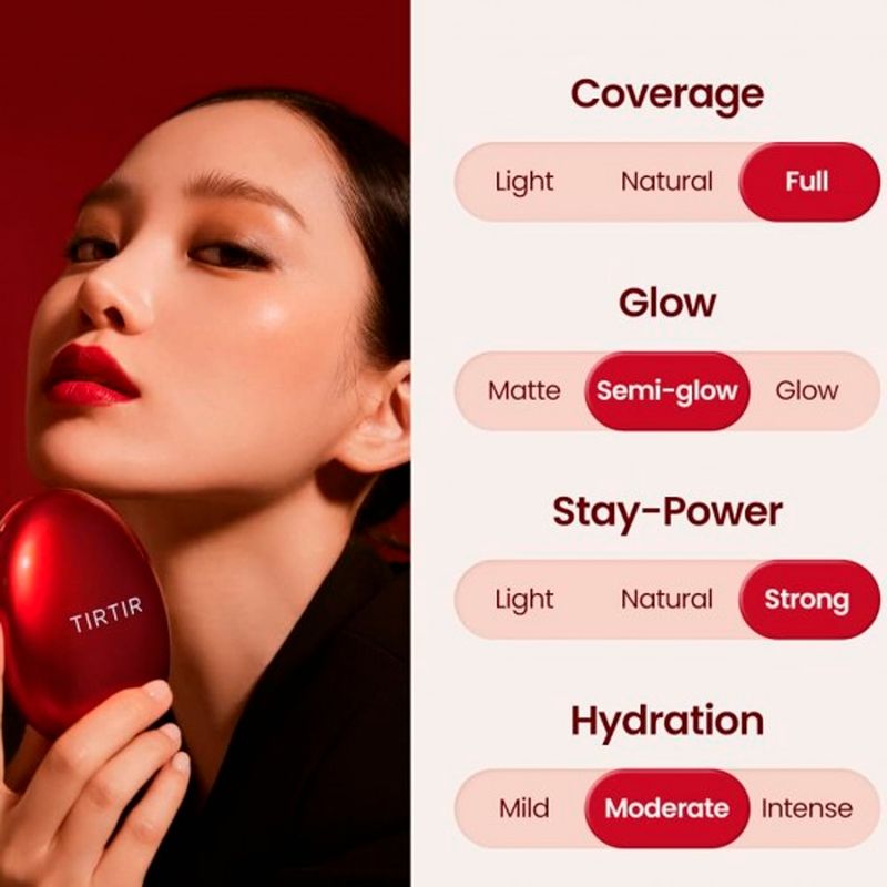 Base Cushion Cor 13N Fair Ivory 18g - TIRTIR Mask Fit Red Cushion