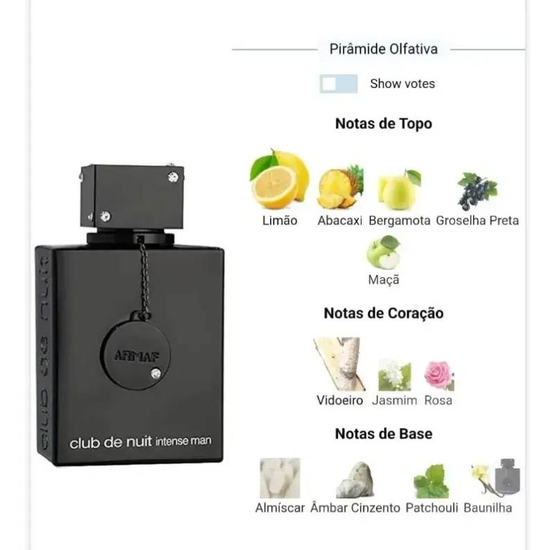 Perfume Masculino 70ml - Armaf Club de Nuit Intense Man Extrait de Parfum