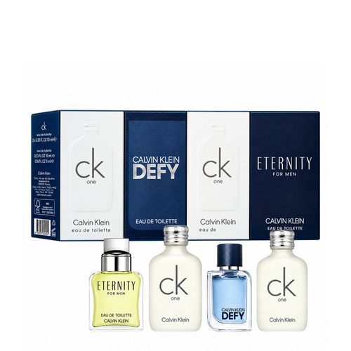 Kit Calvin Klein Masculino - Eau de Toilette Defy 5ml + Eternity 10ml + CK One 2x10ml