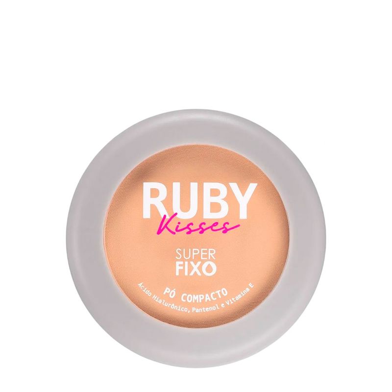 Pó Compacto Ruby Kisses Super Fixo 130 9g