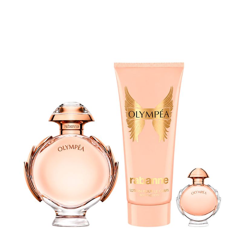 Kit Rabanne Olympéa Feminino - Eau de Parfum 80ml + 6ml + Body Lotion 100ml